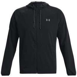 Męska kurtka wiosenna Under Armour Stretch Woven Windbreaker czarny Black / / Pitch Gray