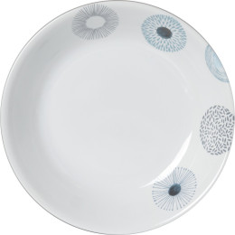 Talerz Brunner Deep Plate ø 21cm biały/niebieski