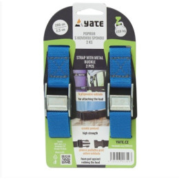 Paski Yate z metalową klamrą 2,5x200 niebieski