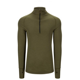 Golf męski Brynje of Norway Arctic Tactical Zip-polo 3/4 neck oliwkowy olive