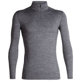 Koszulka męska Icebreaker Mens 200 Oasis LS Half Zip szary GritstoneHthr
