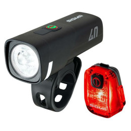 Zestaw oświetlenia Sigma Aura 40 + Hiro 10 czarny black