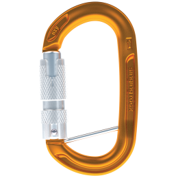 Karabinek Singing Rock OXY BC Triple lock Orange pomarańczowy