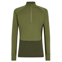 Męska koszulka Icebreaker Men Mer 200 ZoneKnit LS Half Zip ciemnozielony Dkloden/Spha/Cb