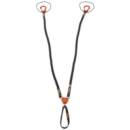 Smyczka Camp X-Gyro Leash - 92/147 Cm czarny/pomarańczowy
