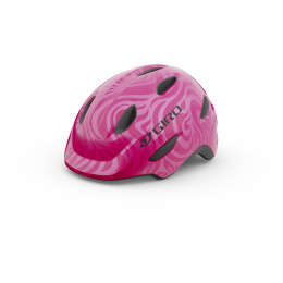 Dziecięcy kask rowerowy Giro Scamp fioletowy BrightPink/Pearl