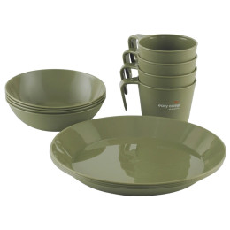 Zastawa stołowa Easy Camp Moss 4 Dine Set zielony