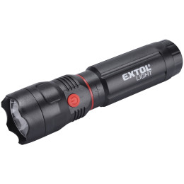 Latarka Extol 100lm, CREE + 150lm, COB czarny Black