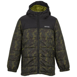 Dziecięca kurtka zimowa Regatta Lofthouse Black/Distress Camo khaki/czarny Black/Distress Camo