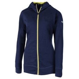Bluza damska Zulu Merino Hoodie Full Zip niebieski Navy