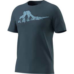 Koszulka męska Dynafit Graphic Co T-Shirt M ciemnoniebieski 0721 - cinder/ASCENT