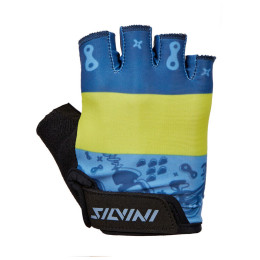 Rękawiczki rowerowe dla dzieci Silvini Punta czarny/niebieski black-blue