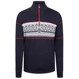 Męski sweter Dale of Norway Moritz Masc Basic Sweater niebieski/biały Navy White Raspberry