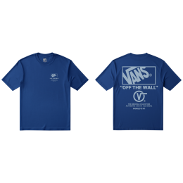 Koszulka męska Vans Stacked Hi SS Tee niebieski classic blue