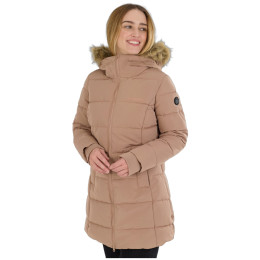 Damski płaszcz zimowy Fundango Melody Padded Jacket brązowy walnut