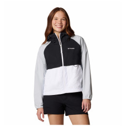 Kurtka damska Columbia Spire Valley™ Windbreaker biały White, Black, Cirrus Grey