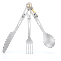 Sztućce Keith Titanium 3-Piece Titanium Cutlery Set szary