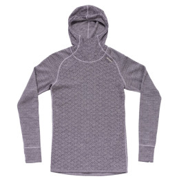 Damska koszulka Devold Kvitegga Merino 230 Hoodie Wmn niebieski ORCHID