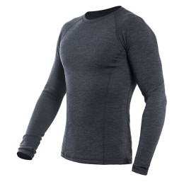 Męska koszulka Sensor Merino Bold dl.rukáv ciemnoszary Anthracite Gray