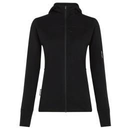 Bluza damska Icebreaker W M 300 Descender LS Zip Hoodie czarny Black
