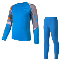 Zestaw dziecięcy Sensor Merino Impress Set niebieski Blue/Camo