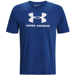 Koszulka Under Armour Sportstyle Logo SS niebieski/biały Blue Mirage / White / White