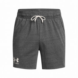 Spodenki męskie Under Armour Rival Terry 6in Short szary Gray