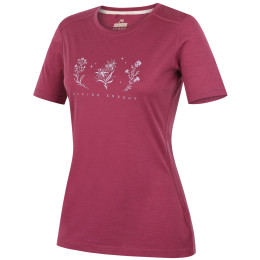 Koszulka damska MOOA Merino Lyolite Bloom 150 Short różowy dark pink