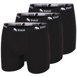 Męskie bokserki Zulu Bambus 210 6in 3-pack czarny black