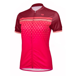 Damska koszulka kolarska Etape Diamond różowy Bordeaux / pink