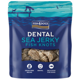 Przysmaki dla psów Fish4Dogs Dental Sea Jerky Fish Knots 100g