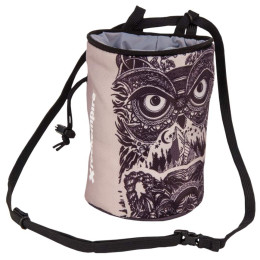 Worek na magnezję Rock Empire Chalk Bag Owl beżowy