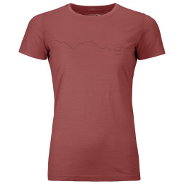 Koszulka damska Ortovox 120 Tec Mountain T-Shirt W czerwony Blush