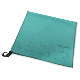 Ręcznik Pinguin Micro Towel Map S jasnozielony