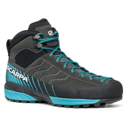 Męskie buty turystyczne Scarpa Mescalito Mid GTX czarny/niebieski Shark-Azure
