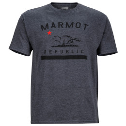 Koszulka męska Marmot Marmot Republic Tee SS zarys CharcoalHeather