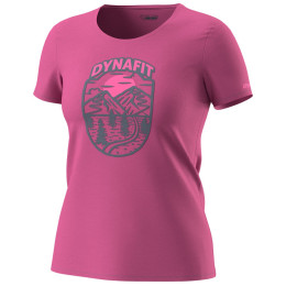 Koszulka damska Dynafit Graphic Co W S/S Tee różowy 6A51 - magenta/HORIZON