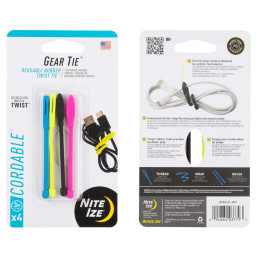 Zestaw łączeniowy Nite Ize Gear Tie Cordable mix1 Různé barvy