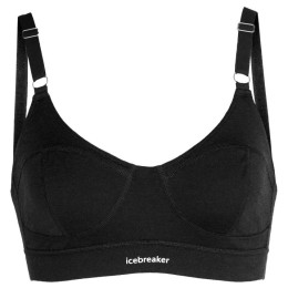 Biustonosz Icebreaker Queens Clasp Bra czarny Black