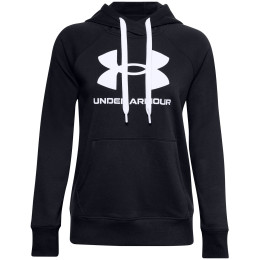Bluza damska Under Armour Rival Fleece Logo HD czarny Black/White/White