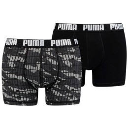 Męskie bokserki Puma Camo Boxer 2P zarys black combo
