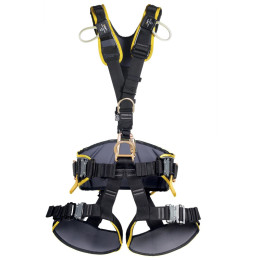 Uprząż Singing Rock Expert 3D czarny/żółty Speed Steel