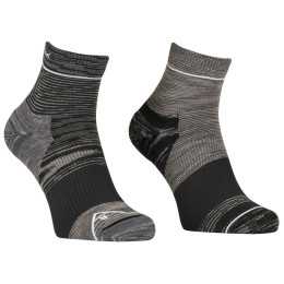 Skarpety męskie Ortovox Alpine Quarter Socks M czarny/szary black raven