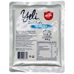 Jedzenie turystyczne Yeli Kawałki tuńczyka w sosie własnym (500 g)