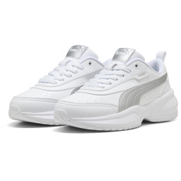 Buty damskie Puma Cilia 2 Mode Metallic Glam biały/srebrny PUMA White-PUMA Silver-Feather Gray