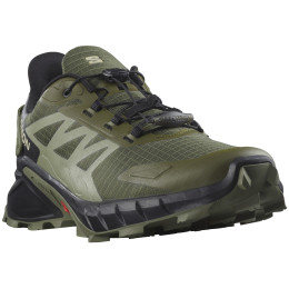 Buty do biegania dla mężczyzn Salomon Supercross 4 zielony/czarny Olive Night / Moss Gray / Black