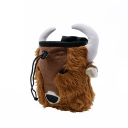 Worek na magnezję YY VERTICAL Chalk Bag Animal brązowy Bison