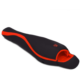 Śpiwór Zulu Ultralight 1900 / 195 cm czerwony/czarny red / black