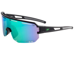 Dziecięce okulary przeciwsłoneczne 3F Spark jr. niebieski/czarny 1971 black/green
