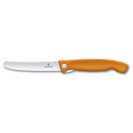 Składany nóż Victorinox Swiss Classic - ząbkowane ostrze pomarańczowy Orange